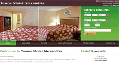 Desktop Screenshot of alexandriatownemotel.com